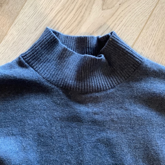 Karen Scott Cotton High-Low Mockneck Sweater Sz M - Picture 2 of 5